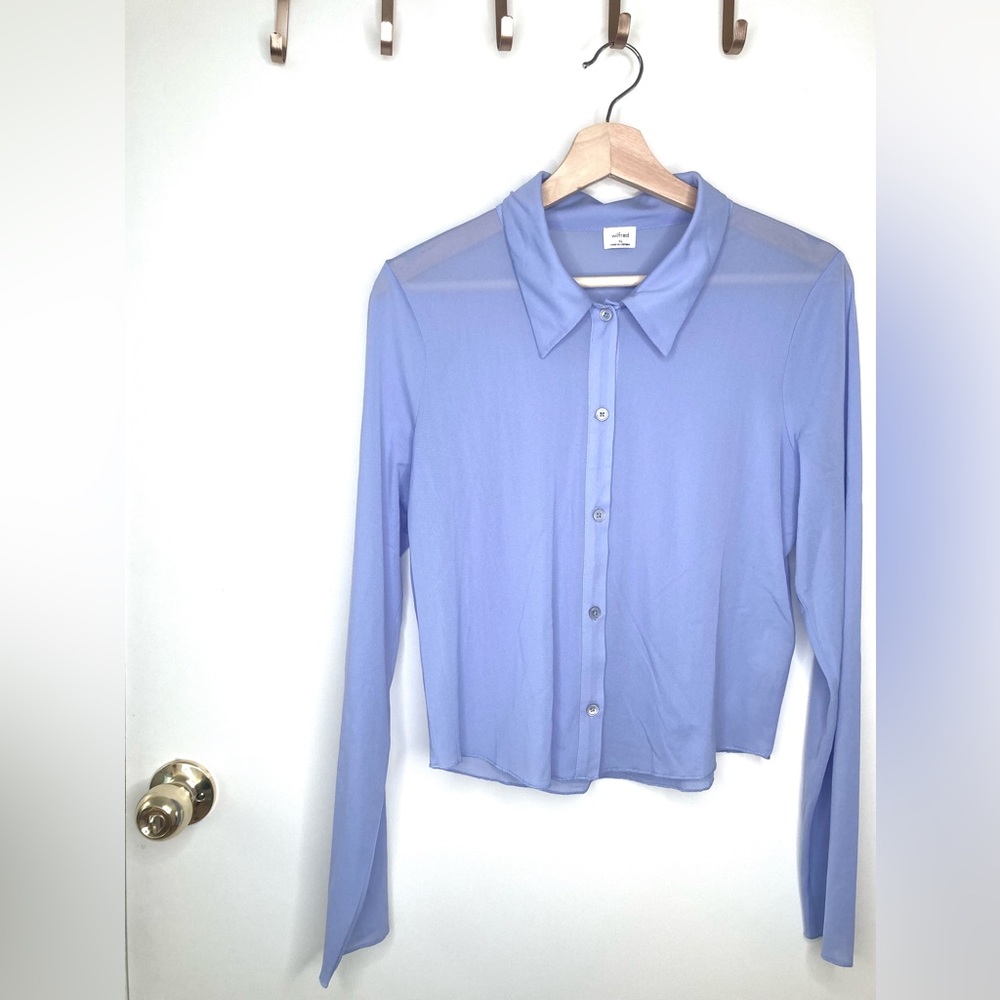Wilfred Pose Waist Longsleeve mesh button-up